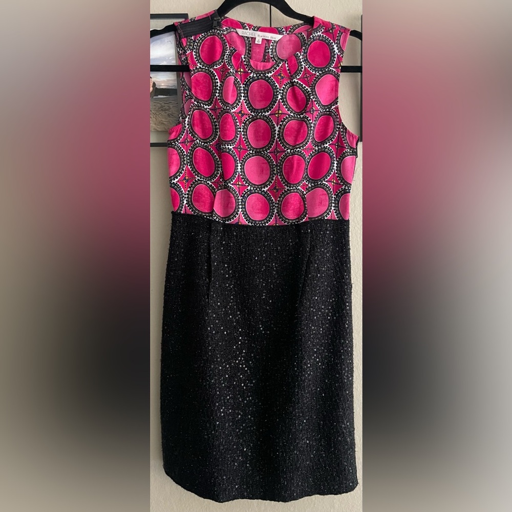 RACHEL Rachel Roy Pink Geometric Top